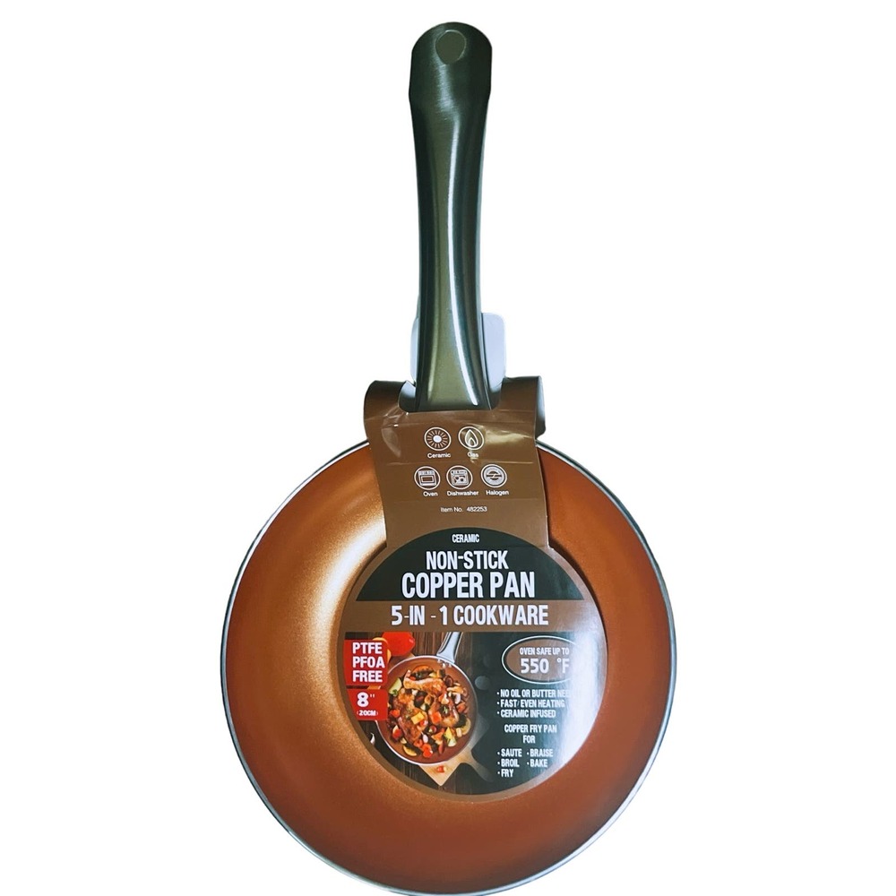 8” Ceramic Non-Stick Copper Pan